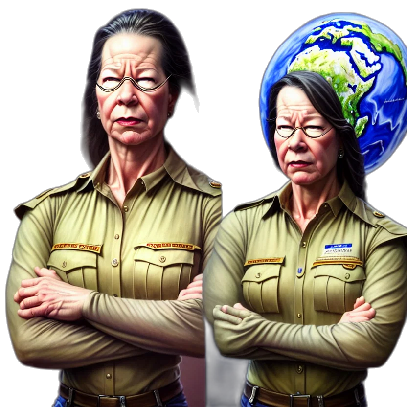 staff, face, photorealistic, concept art transparent PNG cut-out