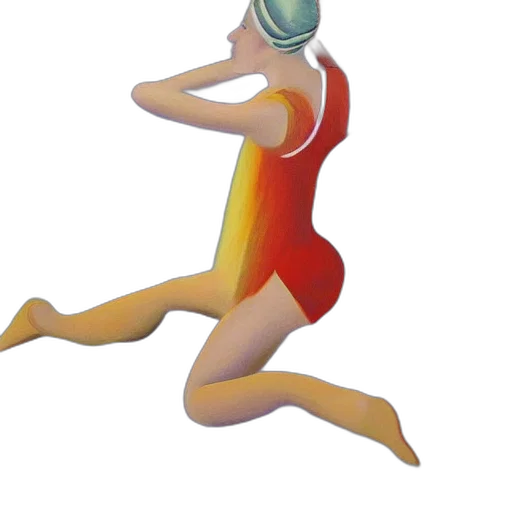 mask, dress, staff, robot, concept art, 3d render, paint, dancer transparent PNG cut-out