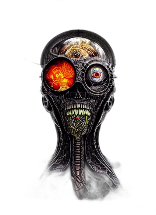 mask, robot, face, creature transparent PNG cut-out