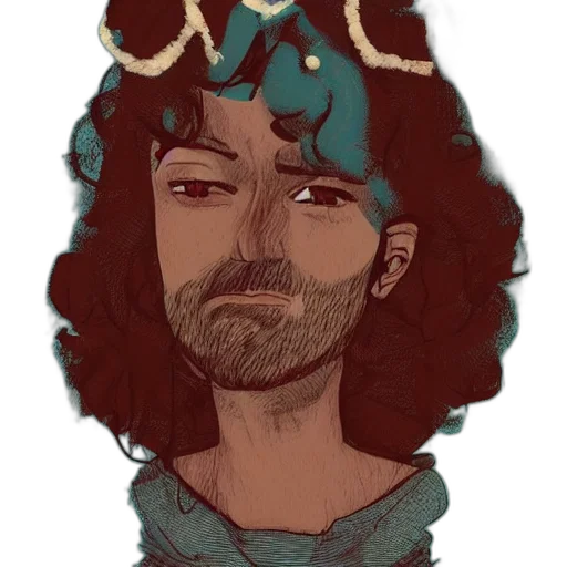 face, crown, mask, staff transparent PNG cut-out