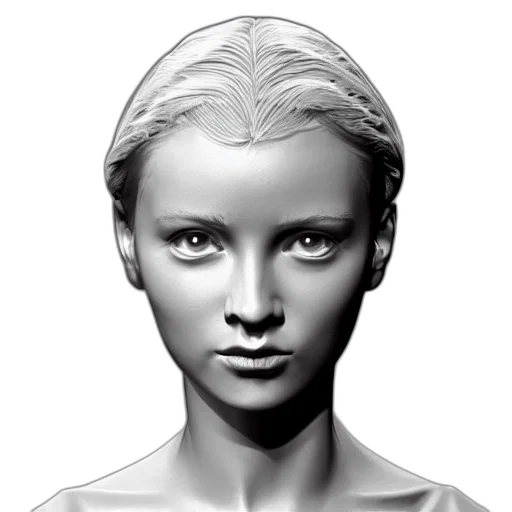 face, mask, jewelry, robot, photorealistic, 3d render, concept art, fantasy art transparent PNG cut-out