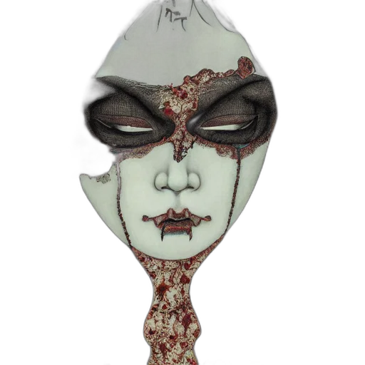mask, staff, jewelry, face transparent PNG cut-out