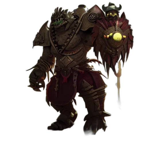 creature, staff, mask, weapon transparent PNG cut-out