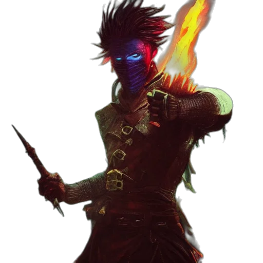 staff, sword, dragon, mask transparent PNG cut-out