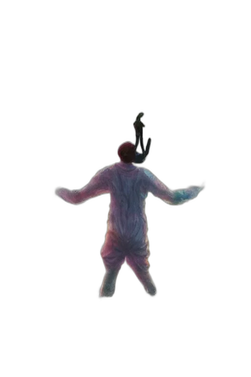 creature, staff, animal, robot, concept art, 3d render, pixel art, vaporwave transparent PNG cut-out