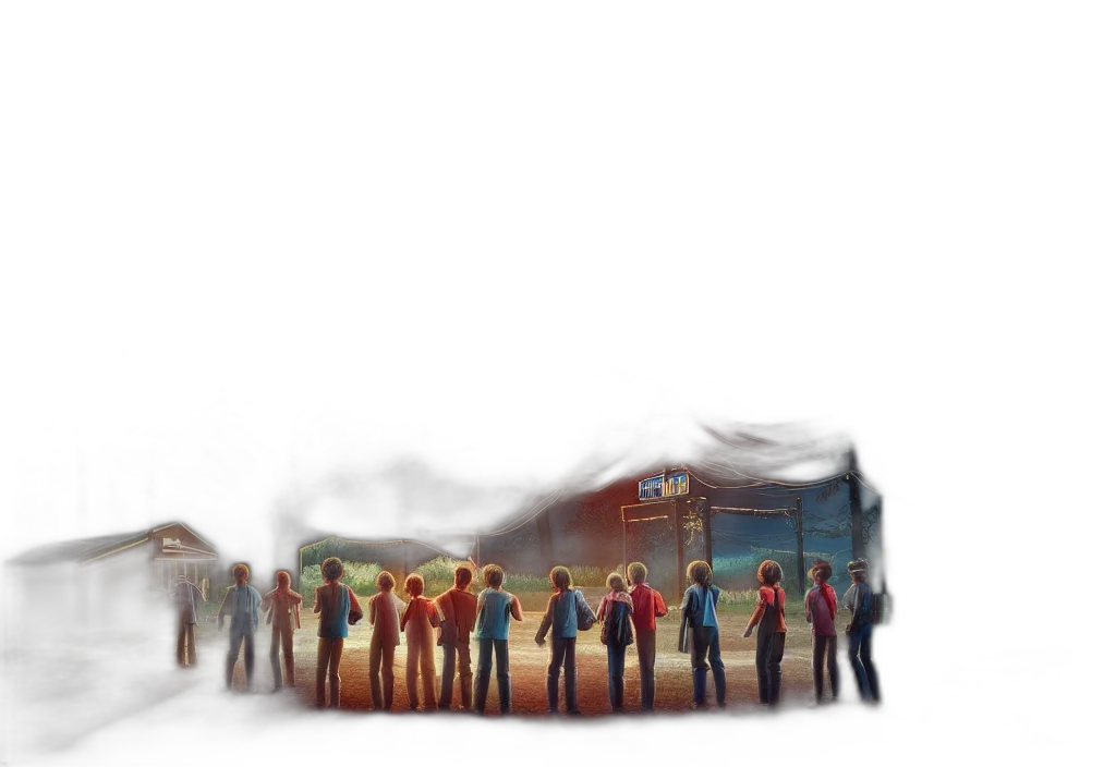 car, staff, concept art, pixel art, watercolor, 3d render, city street, fog transparent PNG cut-out