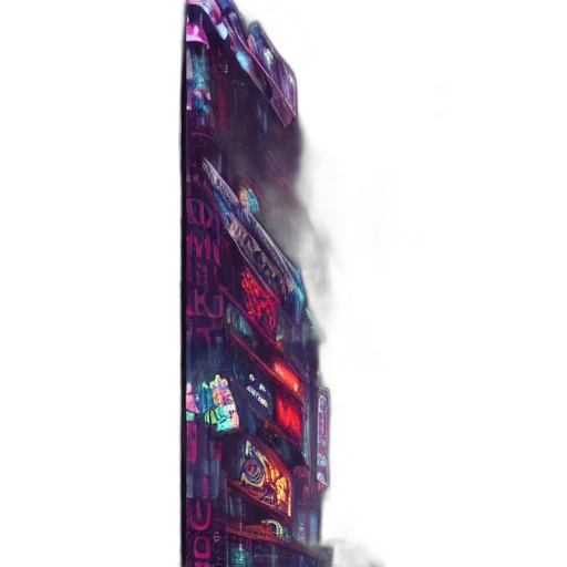 building, robot, weapon, car transparent PNG cut-out