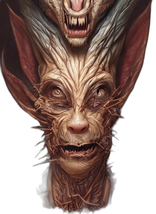 creature, face, mask, dragon, concept art, fantasy art, photorealistic, 3d render transparent PNG cut-out