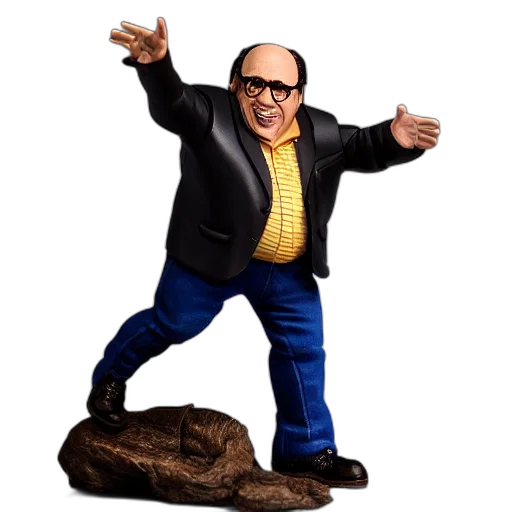 creature, animal, jacket, robot, concept art, 3d render, danny, devito transparent PNG cut-out
