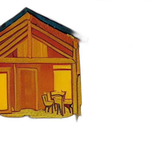 building, furniture, concept art, 3d render, watercolor, log, cabin, forest transparent PNG cut-out
