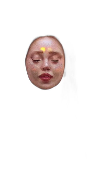 face, mask, jewelry, crown, photorealistic, 3d render, concept art, oil painting transparent PNG cut-out