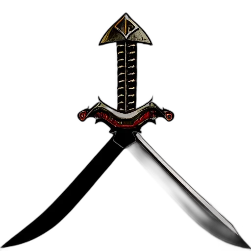 sword, weapon, staff, crown transparent PNG cut-out