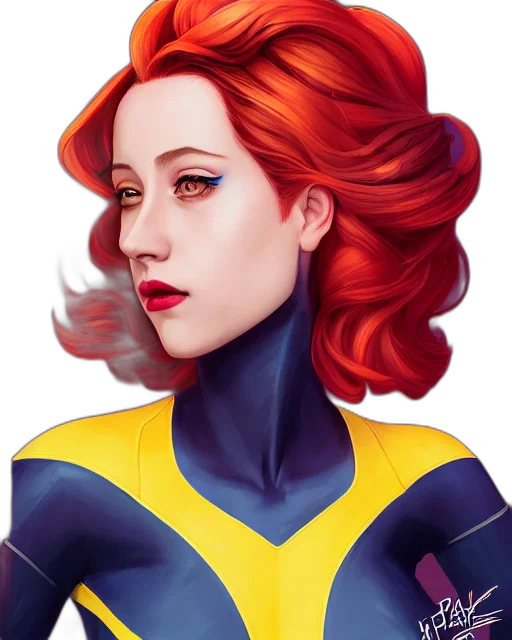 face, comic book art, concept art, fantasy art transparent PNG cut-out