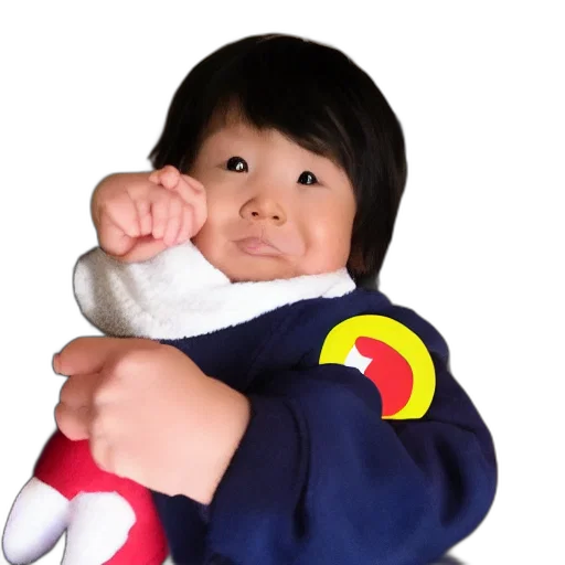 jacket, staff, face, robot transparent PNG cut-out