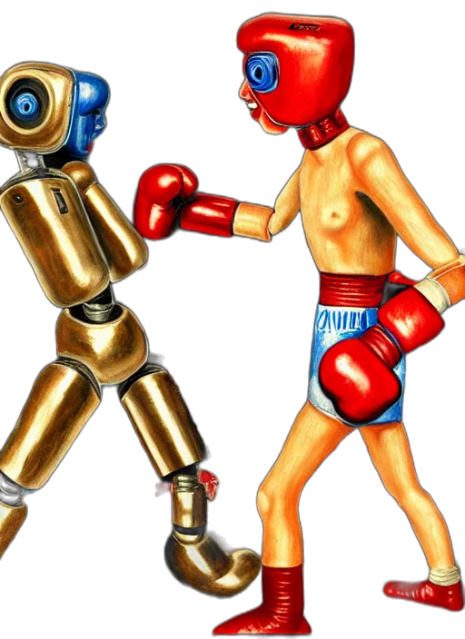 robot, concept art, 3d render, cartoon transparent PNG cut-out