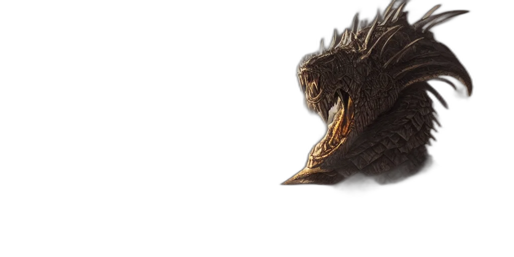dragon, creature, animal, weapon, concept art, fantasy art, pixel art, 3d render transparent PNG cut-out