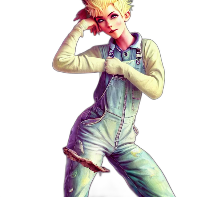 staff, jacket, weapon, creature, watercolor, anime, concept art, pixel art transparent PNG cut-out