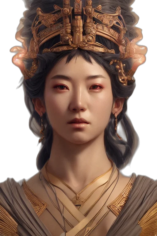 face, crown, dragon, mask, fantasy art, concept art, photorealistic, 3d render transparent PNG cut-out