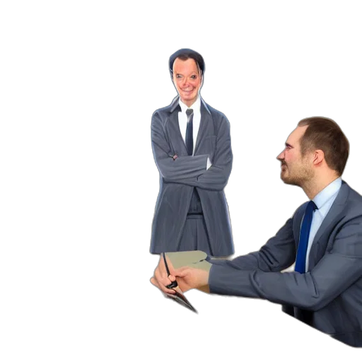 staff, jacket, face, concept art transparent PNG cut-out