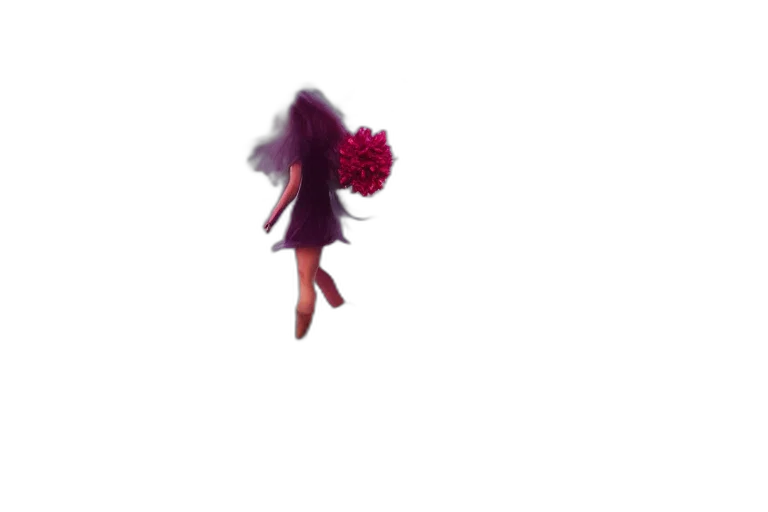 flower, dress, hair, creature, pixel art, 3d render, concept art, photorealistic transparent PNG cut-out
