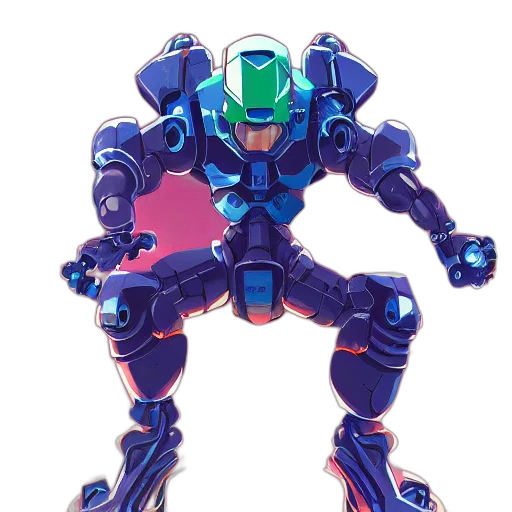 robot, weapon, concept art, pixel art transparent PNG cut-out