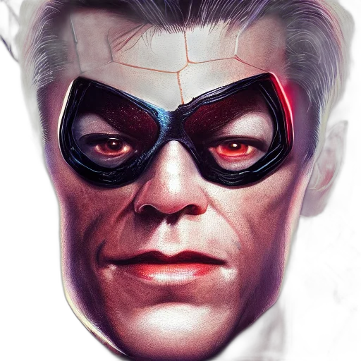 face, mask, comic book art, concept art transparent PNG cut-out