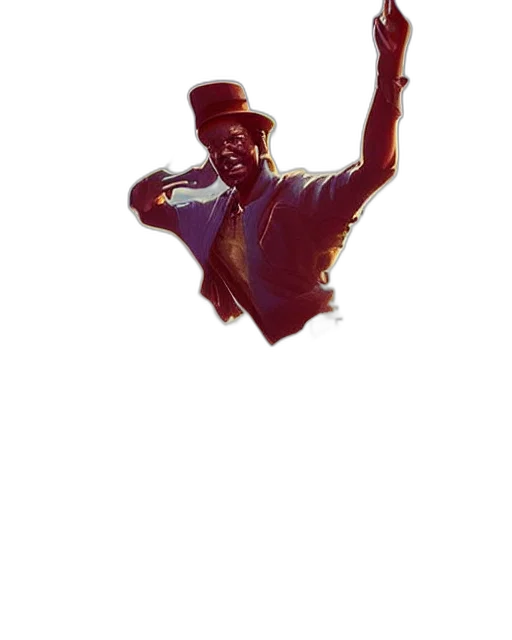 staff, hat, jacket, robot, pixel art, comic book art, cartoon, concept art transparent PNG cut-out