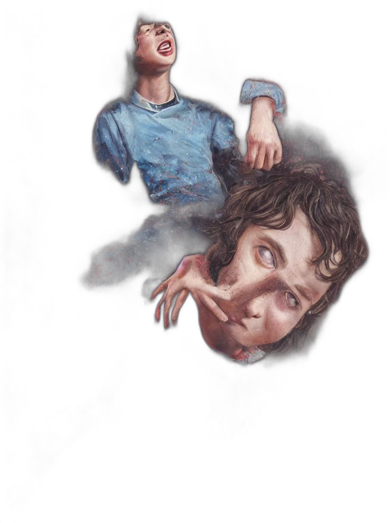 face, mask, creature, staff transparent PNG cut-out