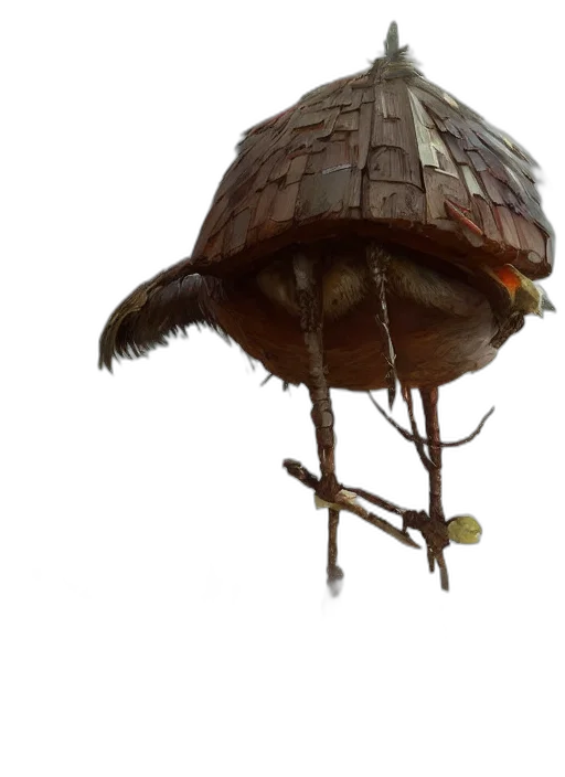 hat, umbrella, creature, staff transparent PNG cut-out