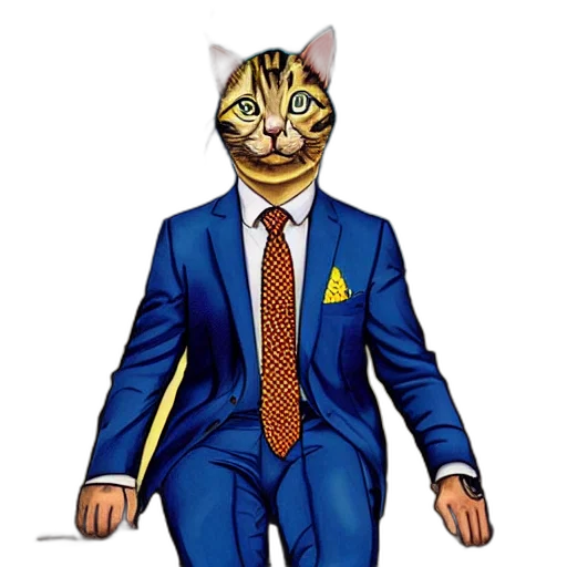 staff, animal, cartoon, pixel art transparent PNG cut-out