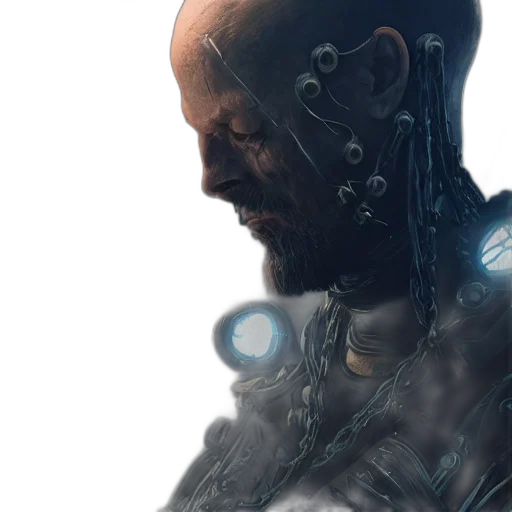 robot, face, mask, creature transparent PNG cut-out