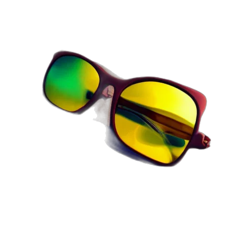 3d render, colorful, neon, lemon transparent PNG cut-out