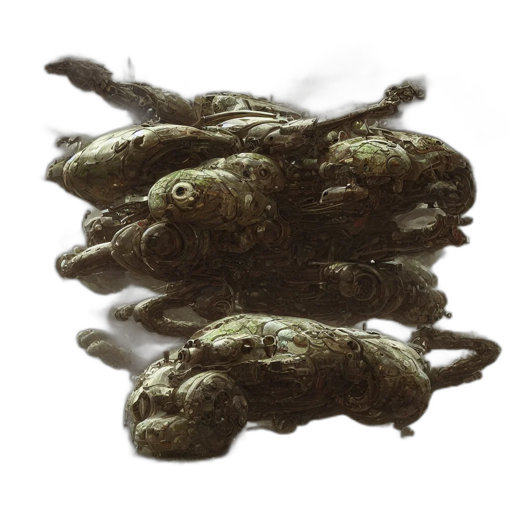 creature, dragon, weapon, crown, concept art, 3d render, photorealistic, fantasy art transparent PNG cut-out