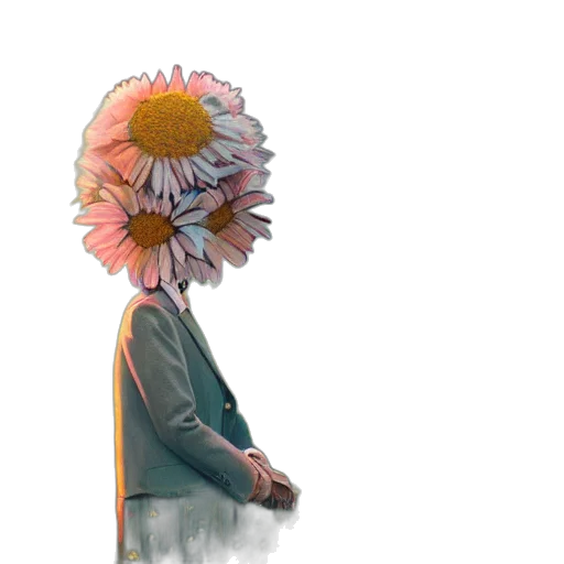 flower, mask, crown, face transparent PNG cut-out