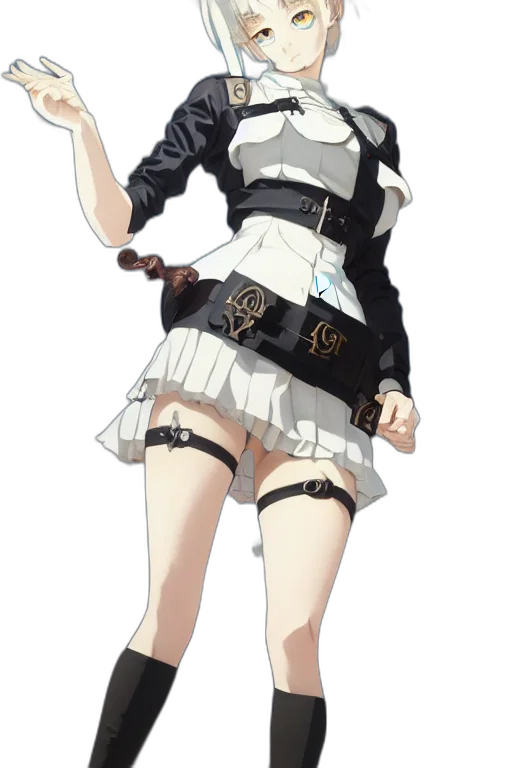 dress, staff, jacket, weapon transparent PNG cut-out