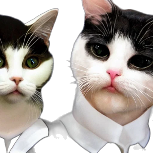 photorealistic, 3d render, concept art, cartoon, judge, cat, face transparent PNG cut-out
