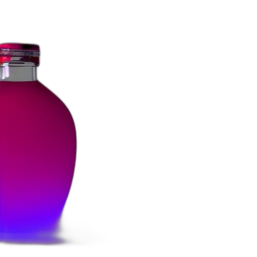 bottle, 3d render, vaporwave, concept art transparent PNG cut-out