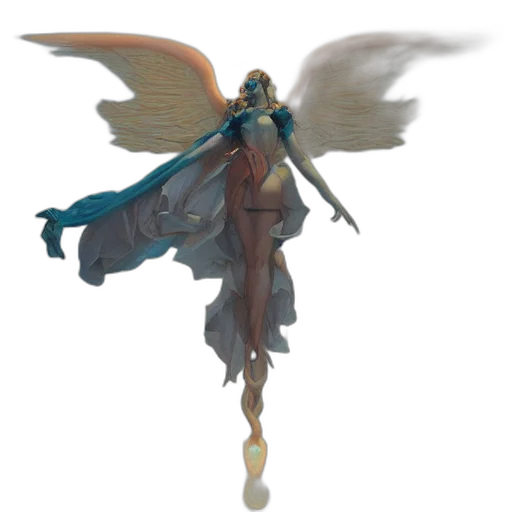 staff, sword, concept art, fantasy art, 3d render, pixel art, pastel, blue transparent PNG cut-out