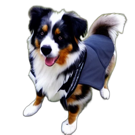 jacket, animal, umbrella, staff, photorealistic, pixel art, concept art, 3d render transparent PNG cut-out