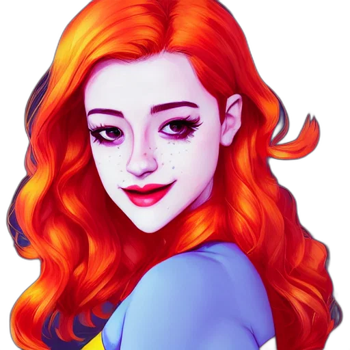 face, fantasy art, cartoon, pixel art transparent PNG cut-out