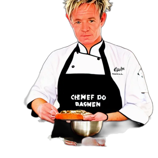staff, food, photorealistic, chef transparent PNG cut-out