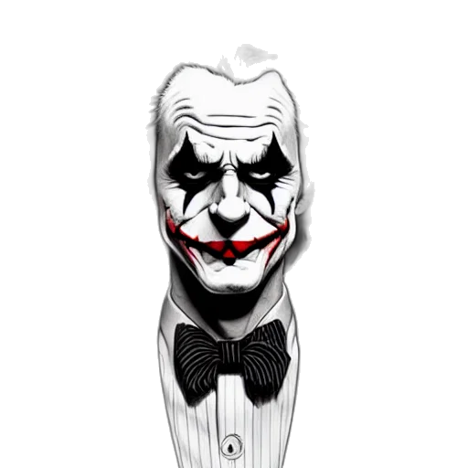 mask, face, comic book art, concept art, cartoon, pixel art, joker, realistic transparent PNG cut-out
