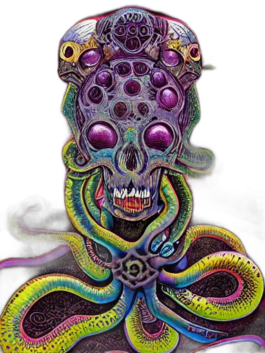 mask, creature, jewelry, staff, concept art, fantasy art, watercolor, comic book art transparent PNG cut-out