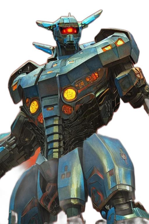 robot, weapon, concept art, 3d render transparent PNG cut-out