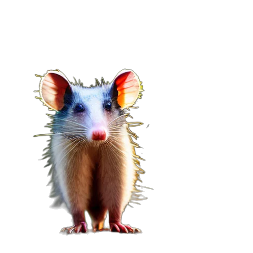 animal, creature, staff, hair, 3d render, concept art, photorealistic, pixel art transparent PNG cut-out