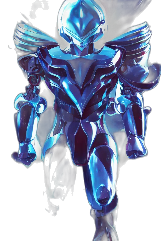 robot, mask, creature, face, concept art, anime, vaporwave, fantasy art transparent PNG cut-out