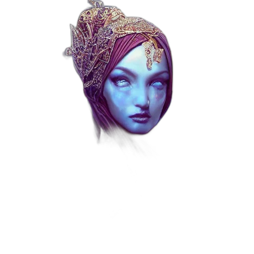mask, crown, jewelry, face, fantasy art, concept art, photorealistic, pixel art transparent PNG cut-out