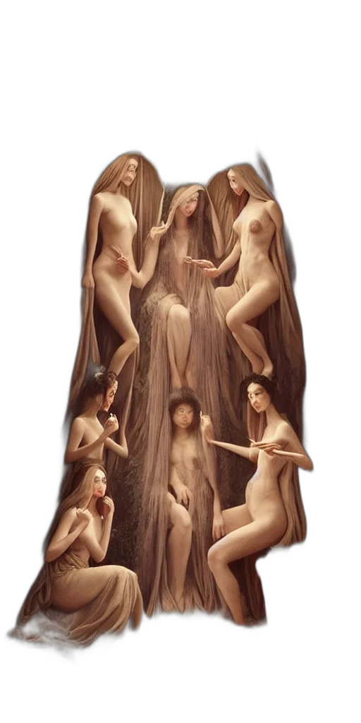 dress, concept art, oil painting, fantasy art transparent PNG cut-out