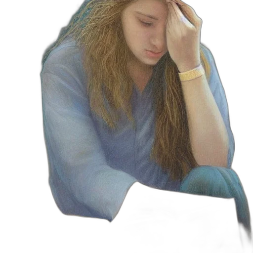 hair, jacket, face, jewelry, photorealistic, oil painting, vaporwave, watercolor transparent PNG cut-out