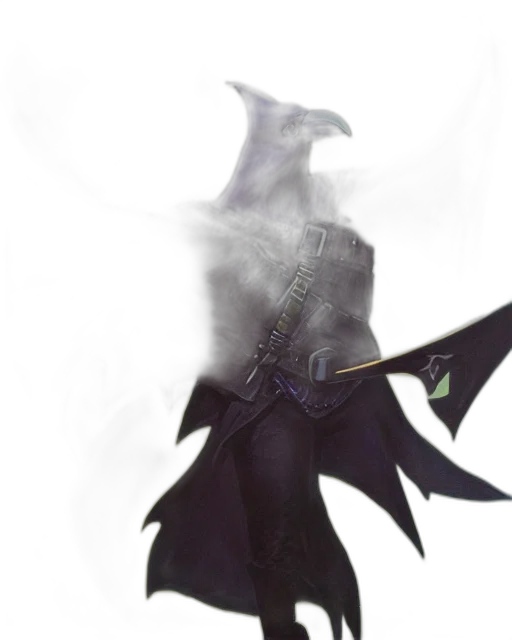 dragon, mask, sword, staff transparent PNG cut-out